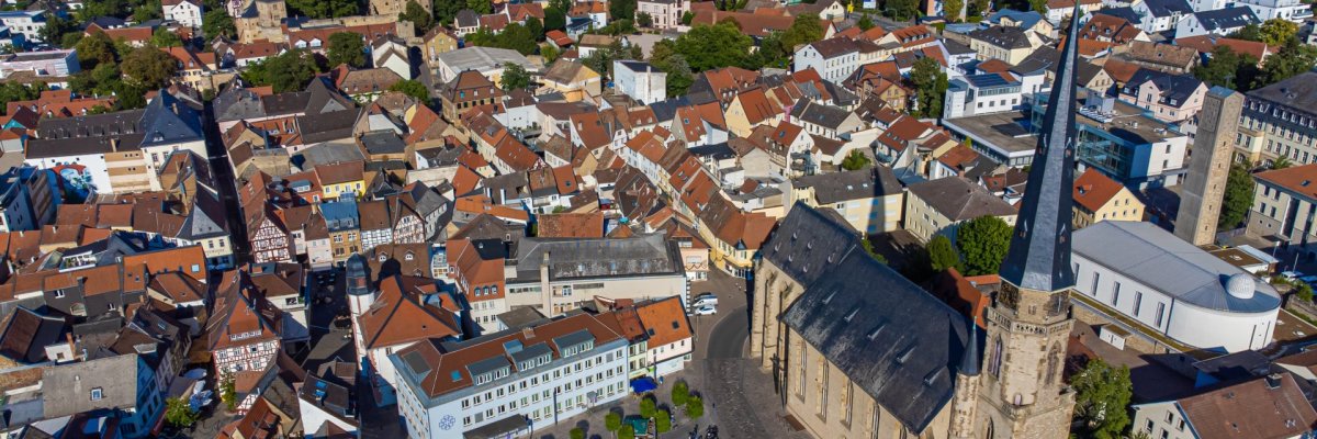 Alzey aus der Vogelperspektive