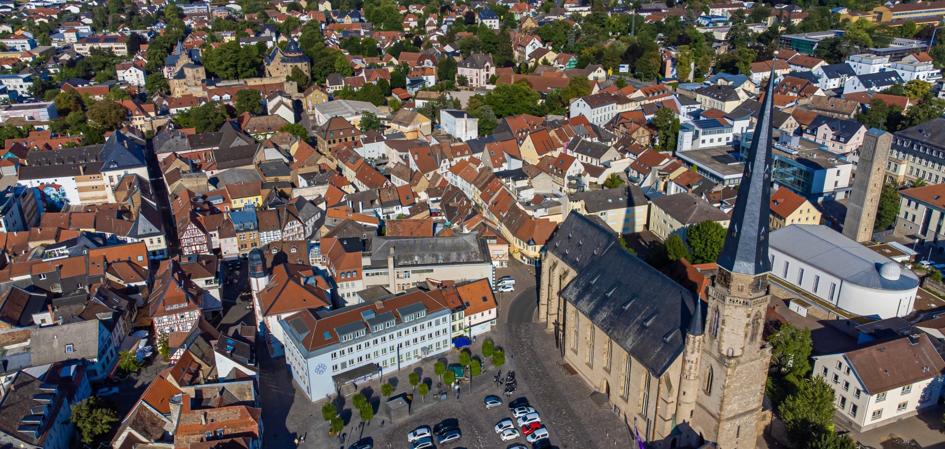 Alzey aus der Vogelperspektive
